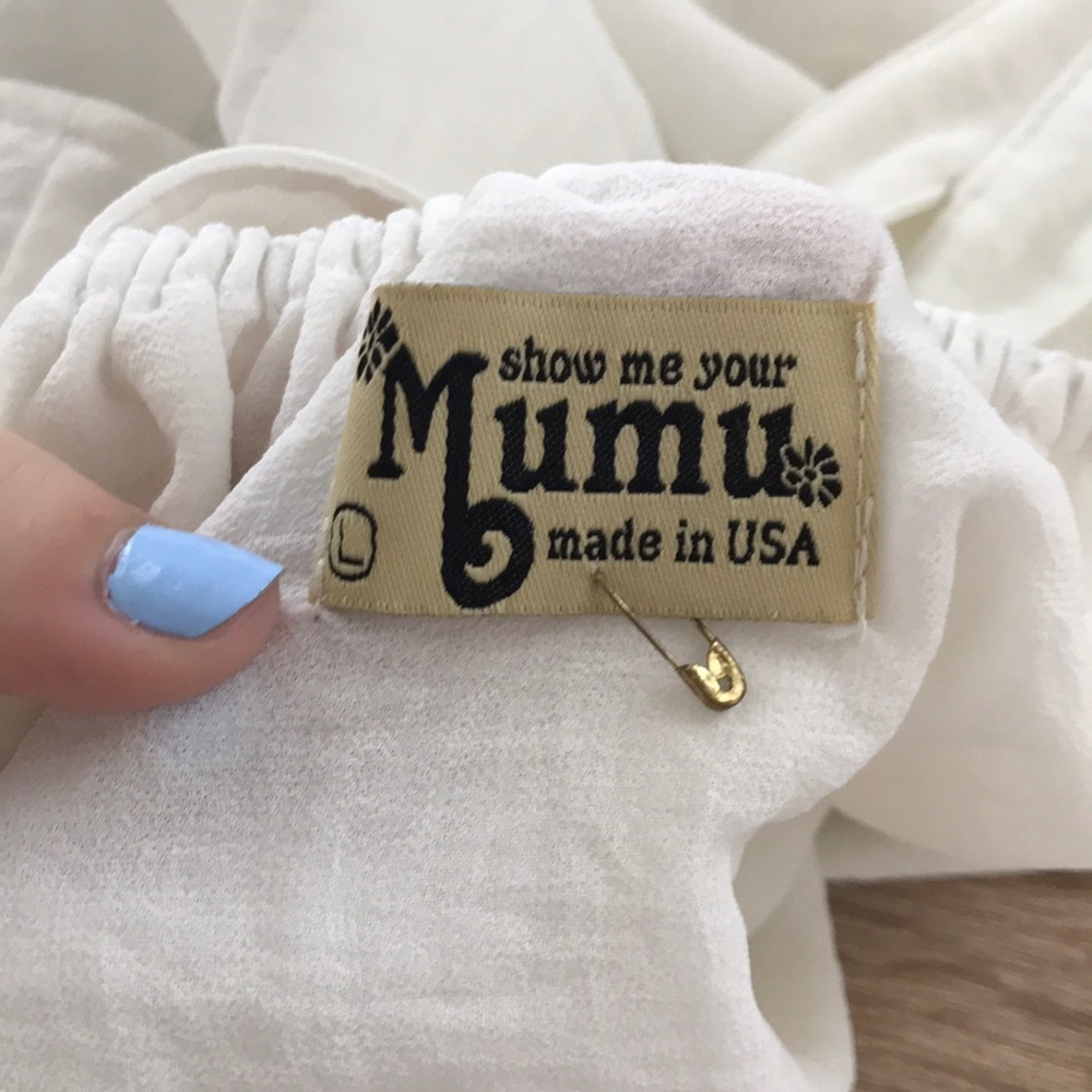 Show me Your Mumu white layered backless tank top - Picture 7 of 8